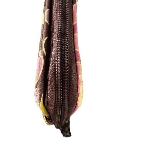 VERA BRADLEY RETIRED Purple Punch Turn Lock Wallet Clutch Zip Around - Picture 9 of 9